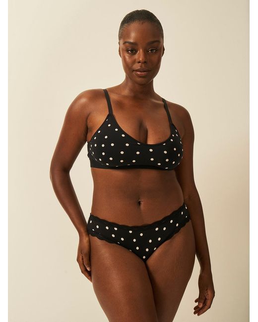 Stripe & Stare Black T-Shirt Bra