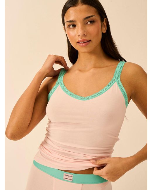 Stripe & Stare Natural Lace Cami