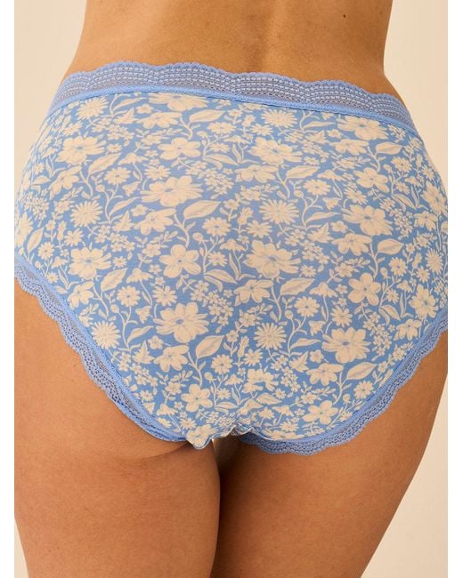 Stripe & Stare Blue High Rise Knicker