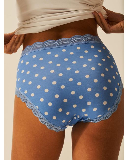 Stripe & Stare Pink High Rise Knicker Four Pack