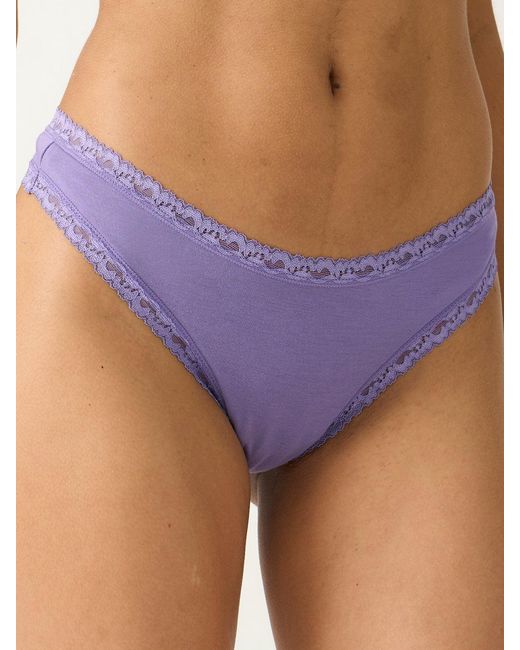 Stripe & Stare Purple Thong Four Pack