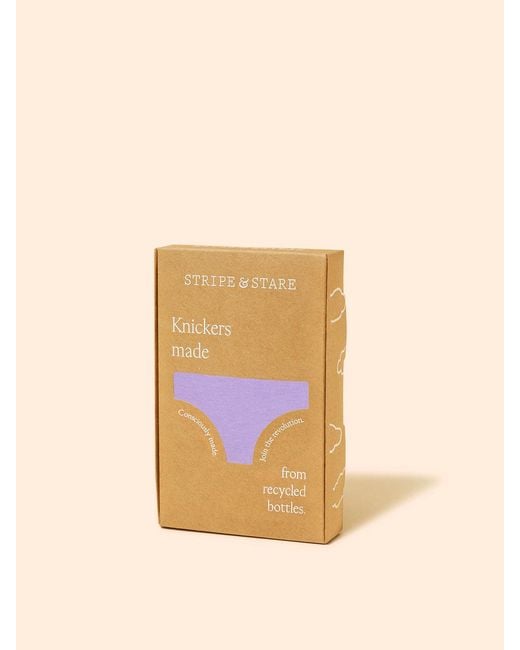 Stripe & Stare Purple Eco Lace Original Knicker