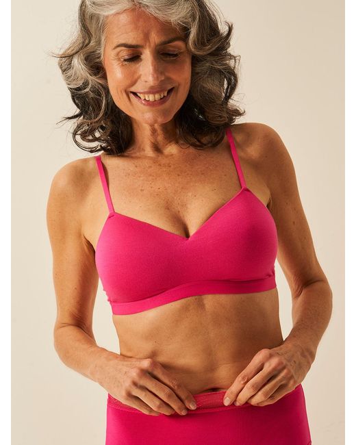 Stripe & Stare Red Raspberry Smooth Sculpt Padded Bra