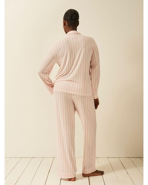 Stripe & Stare Natural Long Pyjama Set