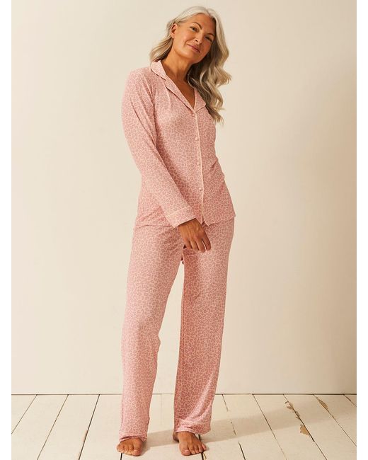 Stripe & Stare Natural Long Pyjama Set