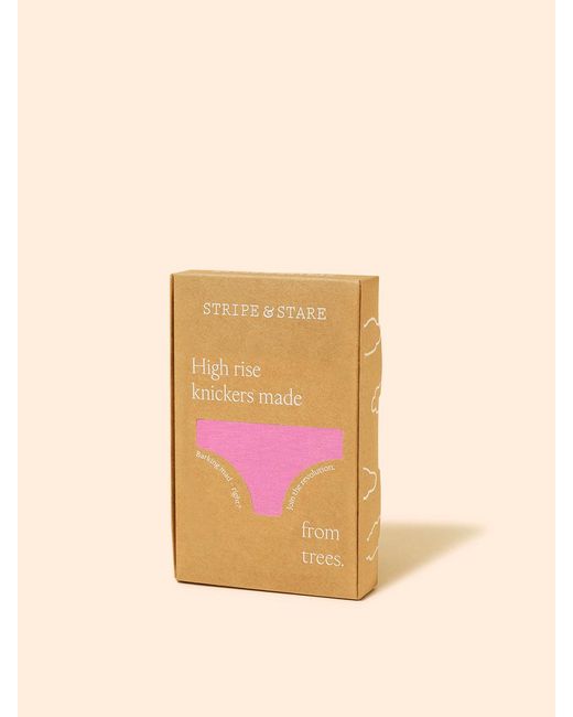 Stripe & Stare Pink High Rise Knicker