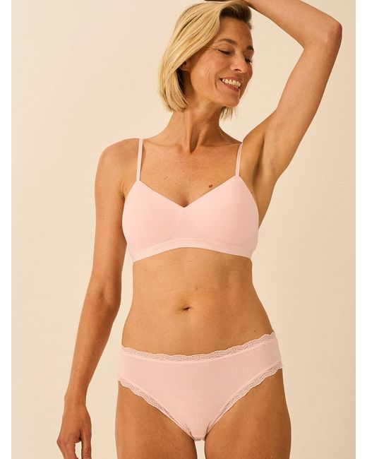 Stripe & Stare Brown Smooth Sculpt Padded Bra