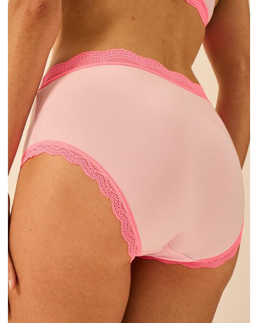 Stripe & Stare Pink High Rise Knicker