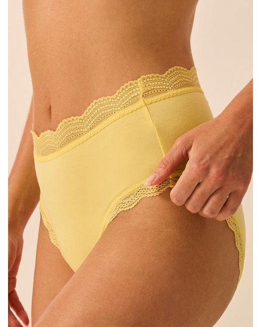 Stripe & Stare Pink High Rise Knicker Four Pack