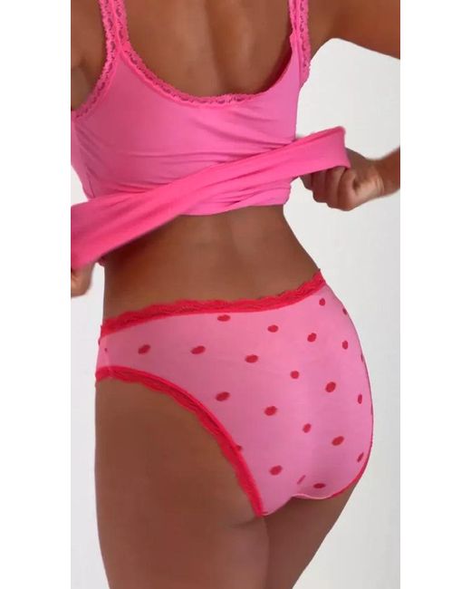 Stripe & Stare Pink Lace Cami