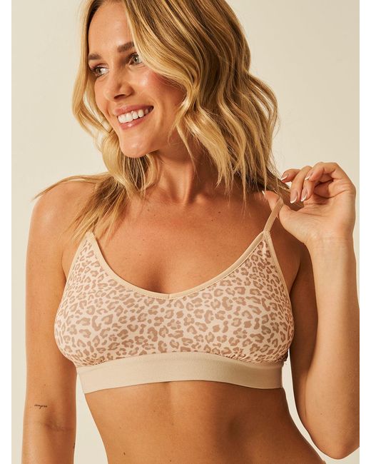 Stripe & Stare Natural Neutral Leopard Sand T-Shirt Bra