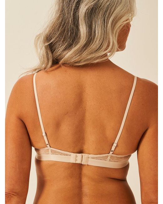 Stripe & Stare Brown Eco Lace Padded Triangle Bra