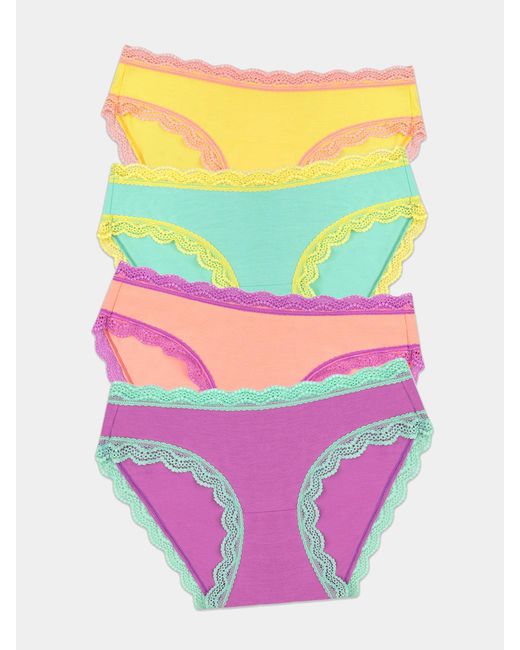 Stripe & Stare Pink The Original Knicker Four Pack