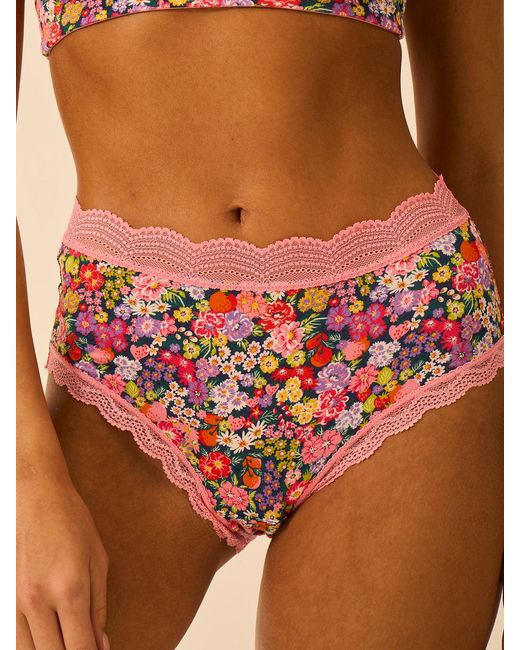 Stripe & Stare Multicolor High Rise Knicker Four Pack