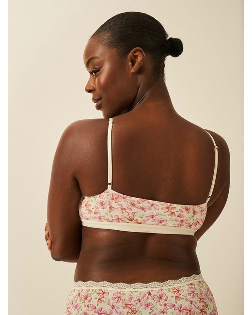 Stripe & Stare Brown Lace Square Bra