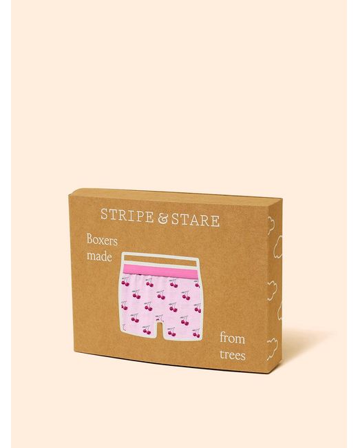 Stripe & Stare Pink Boxer
