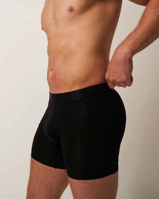 Stripe & Stare Black Boxer Four Pack