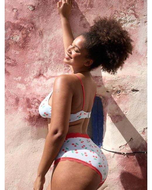 Stripe & Stare Red High Rise Knicker