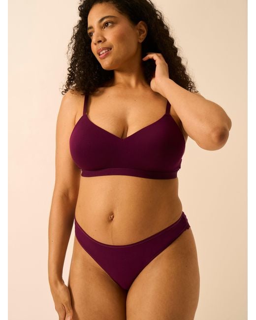 Stripe & Stare Purple Smooth Sculpt Padded Bra