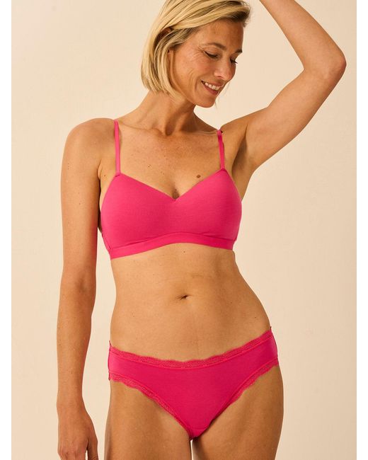 Stripe & Stare Red Raspberry Smooth Sculpt Padded Bra