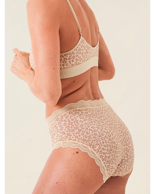 Stripe & Stare Natural Neutral Leopard Sand T-Shirt Bra