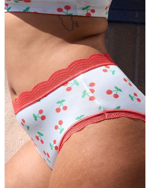 Stripe & Stare Red High Rise Knicker