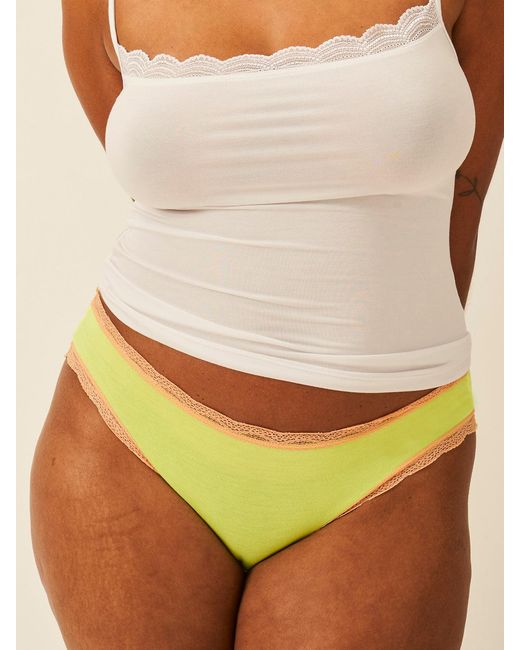 Stripe & Stare Multicolor Lemon Sherbet Lace Knicker