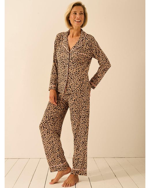Stripe & Stare Natural Long Pyjama Set