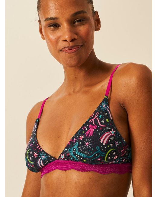 Stripe & Stare Green Triangle Lace Bra