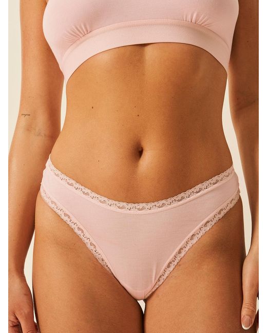 Stripe & Stare Multicolor Thong Four Pack