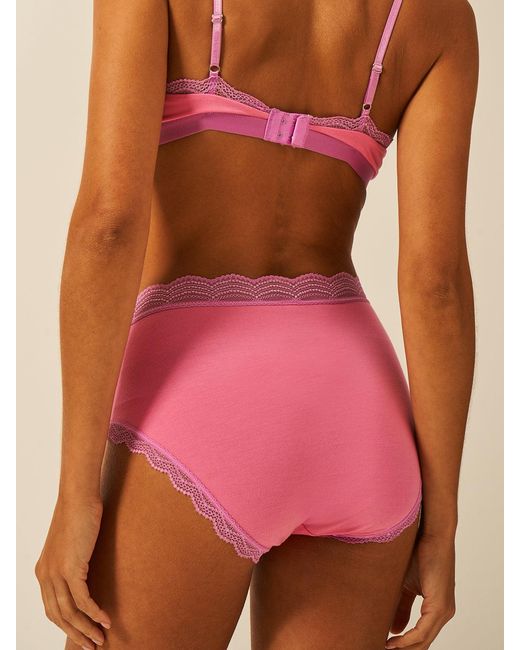 Stripe & Stare Pink High Rise Knicker