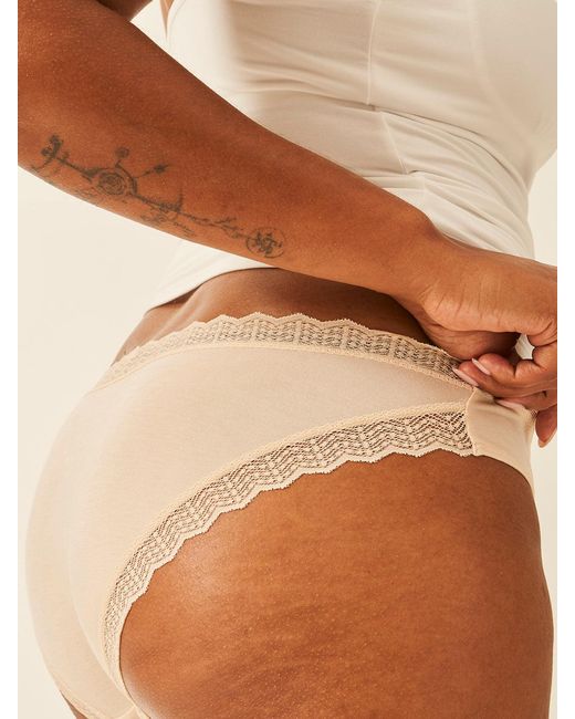 Stripe & Stare Brown Zigzag Lace Original Knicker