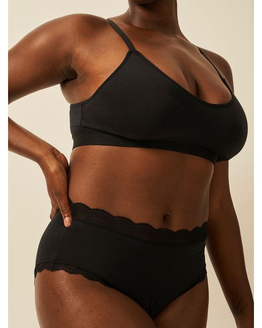 Stripe & Stare Black T-Shirt Bra