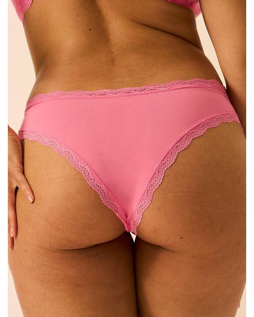 Stripe & Stare Purple Brazilian Knicker Four Pack
