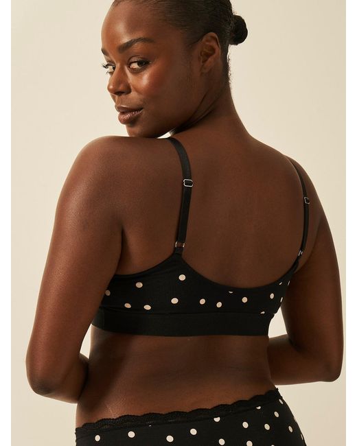 Stripe & Stare Black T-Shirt Bra