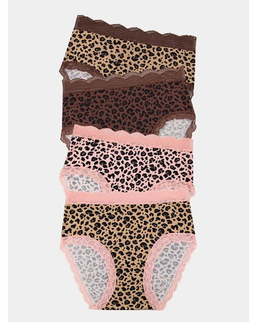 Stripe & Stare Multicolor High Rise Knicker Four Pack