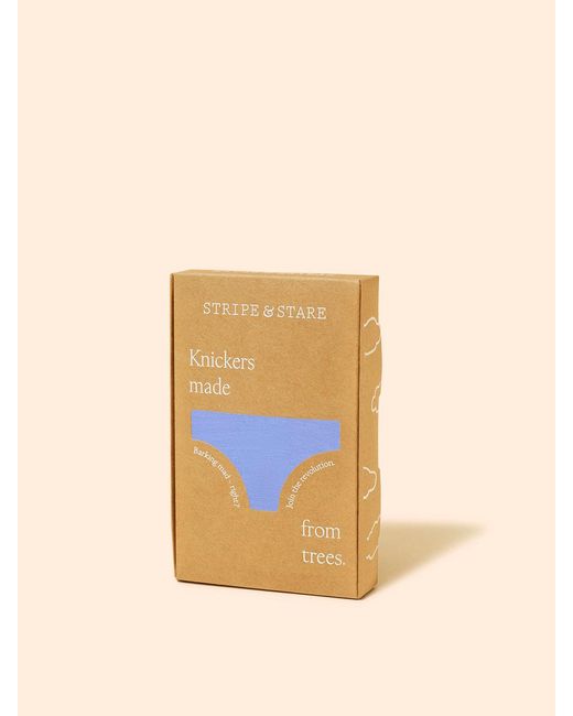 Stripe & Stare Blue Zigzag Lace Original Knicker