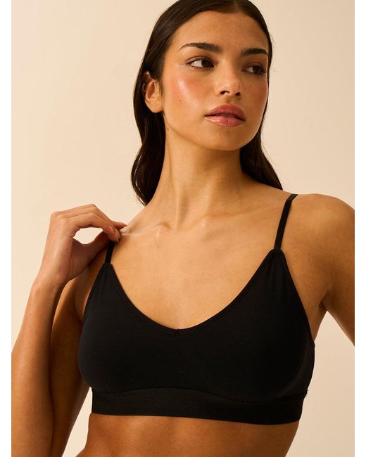 Stripe & Stare Black T-Shirt Bra