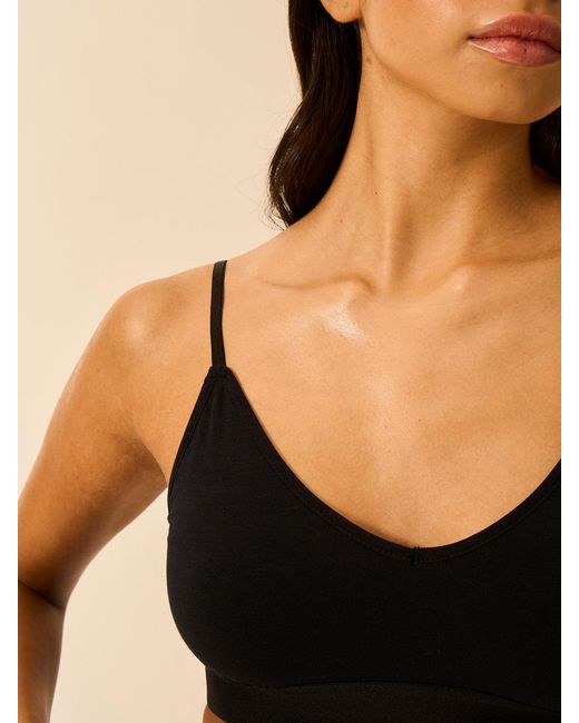 Stripe & Stare Black T-Shirt Bra