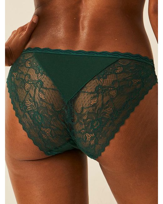 Stripe & Stare Green Eco Lace Original Knicker