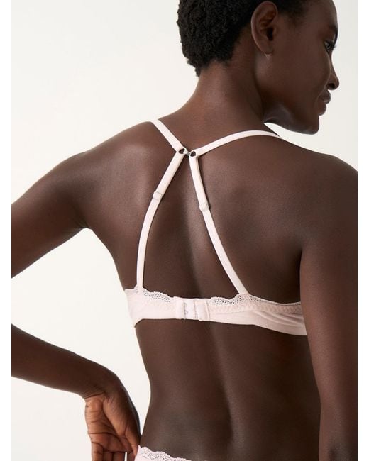 Stripe & Stare Brown Smooth Demi Bra