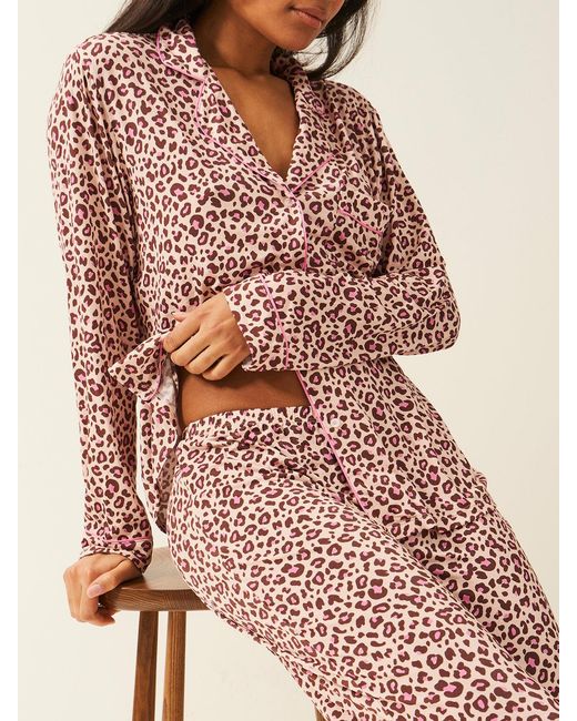 Stripe & Stare Pink Long Pyjama Set