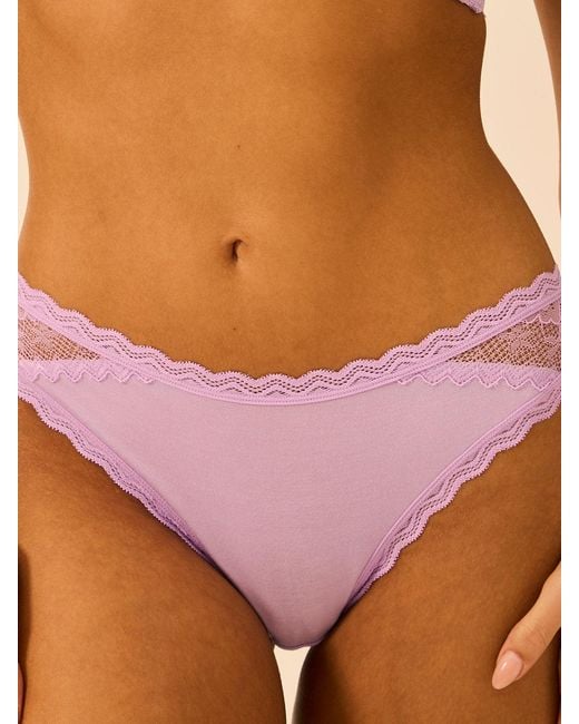 Stripe & Stare Purple Eco Lace Original Knicker
