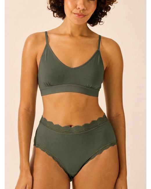 Stripe & Stare Green High Rise Knicker