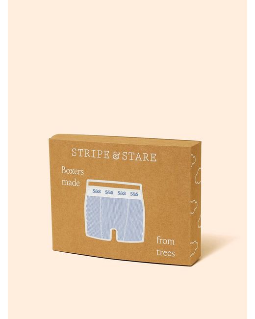 Stripe & Stare Blue Boxer