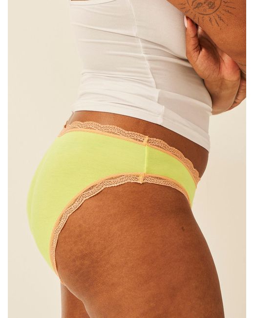 Stripe & Stare Multicolor Lemon Sherbet Lace Knicker