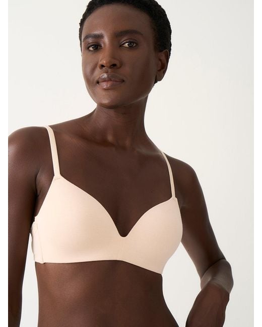 Stripe & Stare Natural Smooth Demi Bra