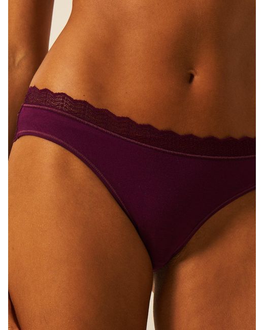 Stripe & Stare Purple Zigzag Lace Original Knicker