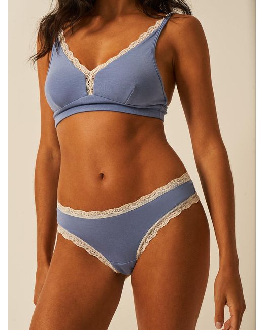 Stripe & Stare Blue Brazilian Knicker