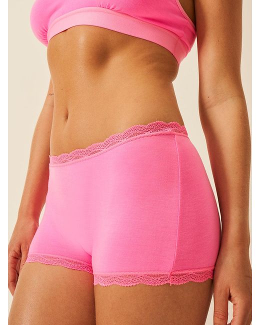Stripe & Stare Pink Hipster Knickers